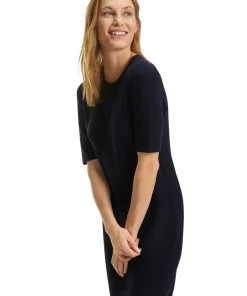 Damen Kleid Rundhals