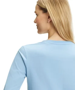 Damen Langarmshirt V-Ausschnitt