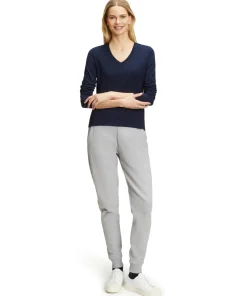 Damen Langarmshirt V-Ausschnitt