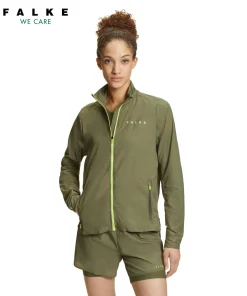 Damen Running Jacke Stehkragen,Kapuze