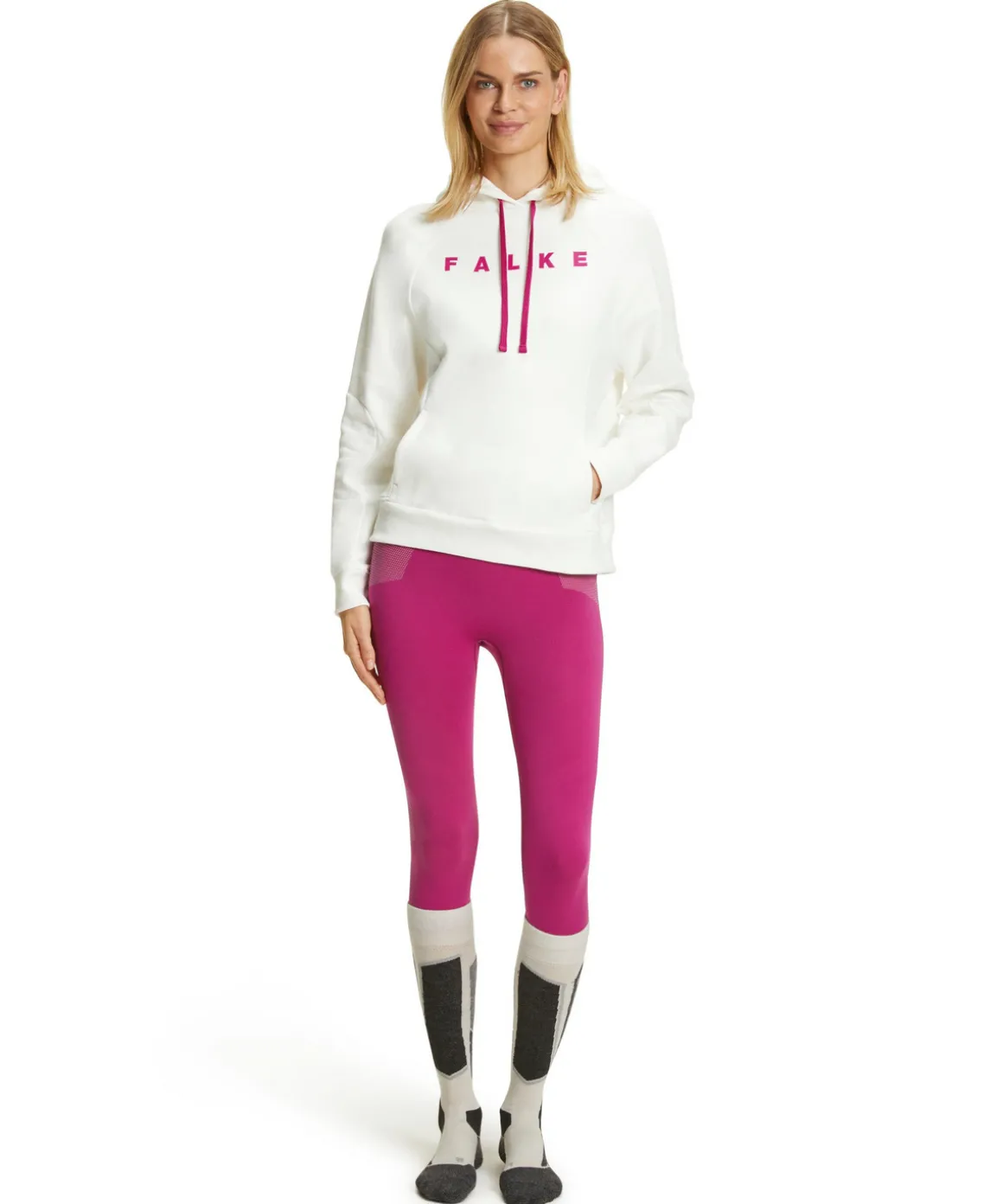 Damen Skiing Pullover Kapuze