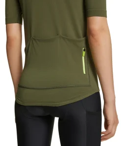 Damen T-Shirt Collegekragen