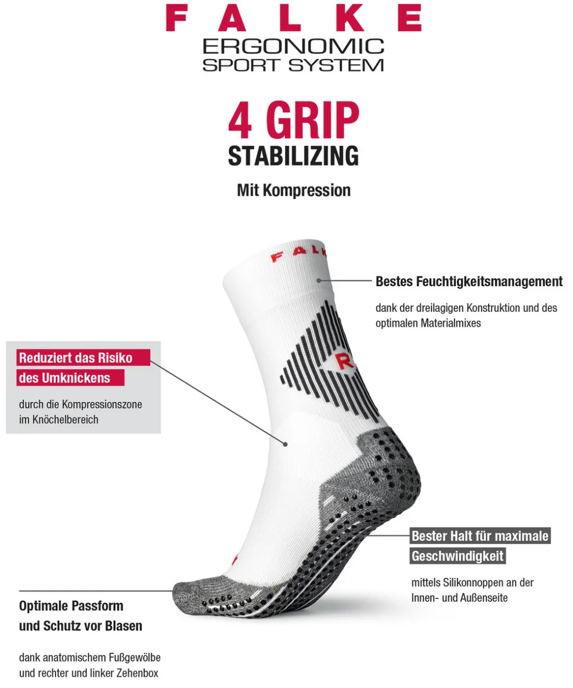 4Grip Stabilizing Unisex Socken