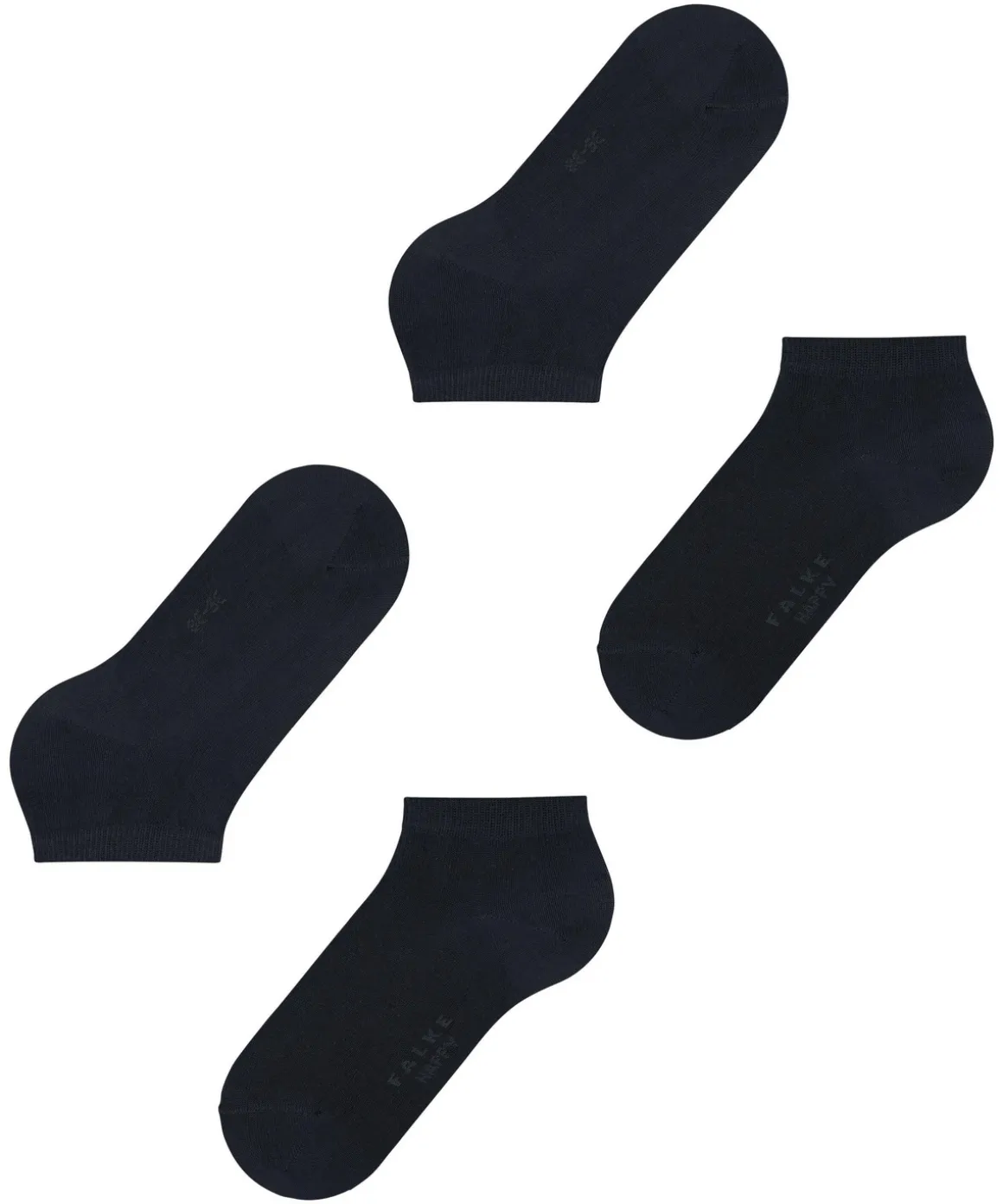 Happy 2-Pack Damen Sneakersocken