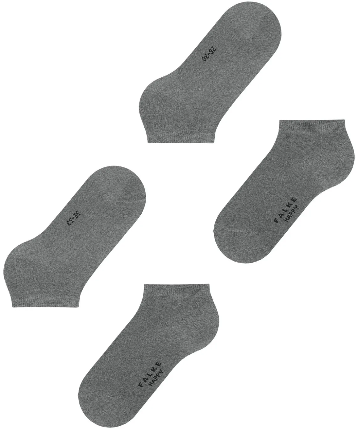 Happy 2-Pack Damen Sneakersocken