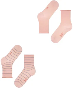 Happy Stripe 2-Pack Damen Socken