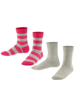 Happy Stripe 2-Pack Kinder Socken
