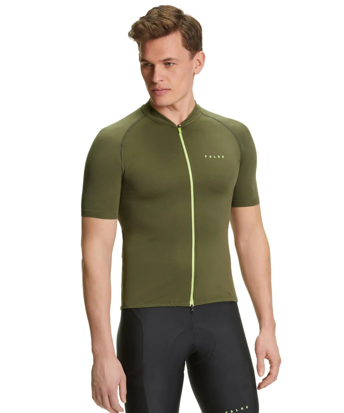 Herren Biking T-Shirt Collegekragen