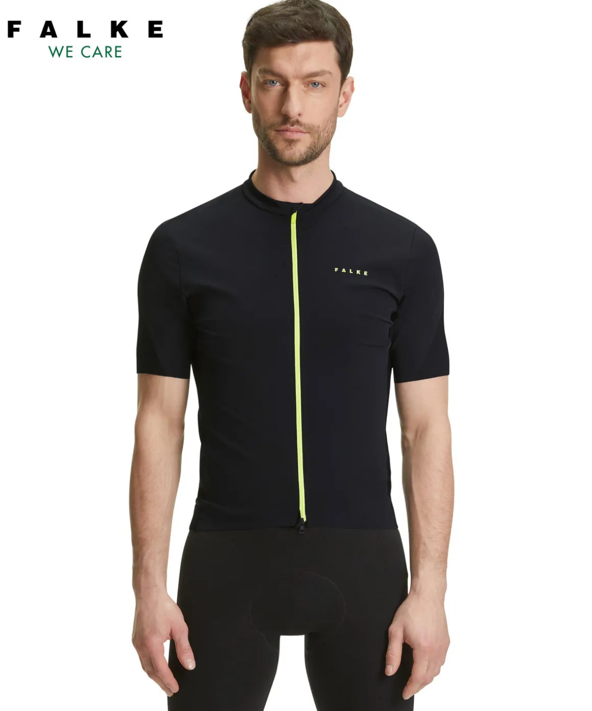 Herren Biking T-Shirt Stehkragen