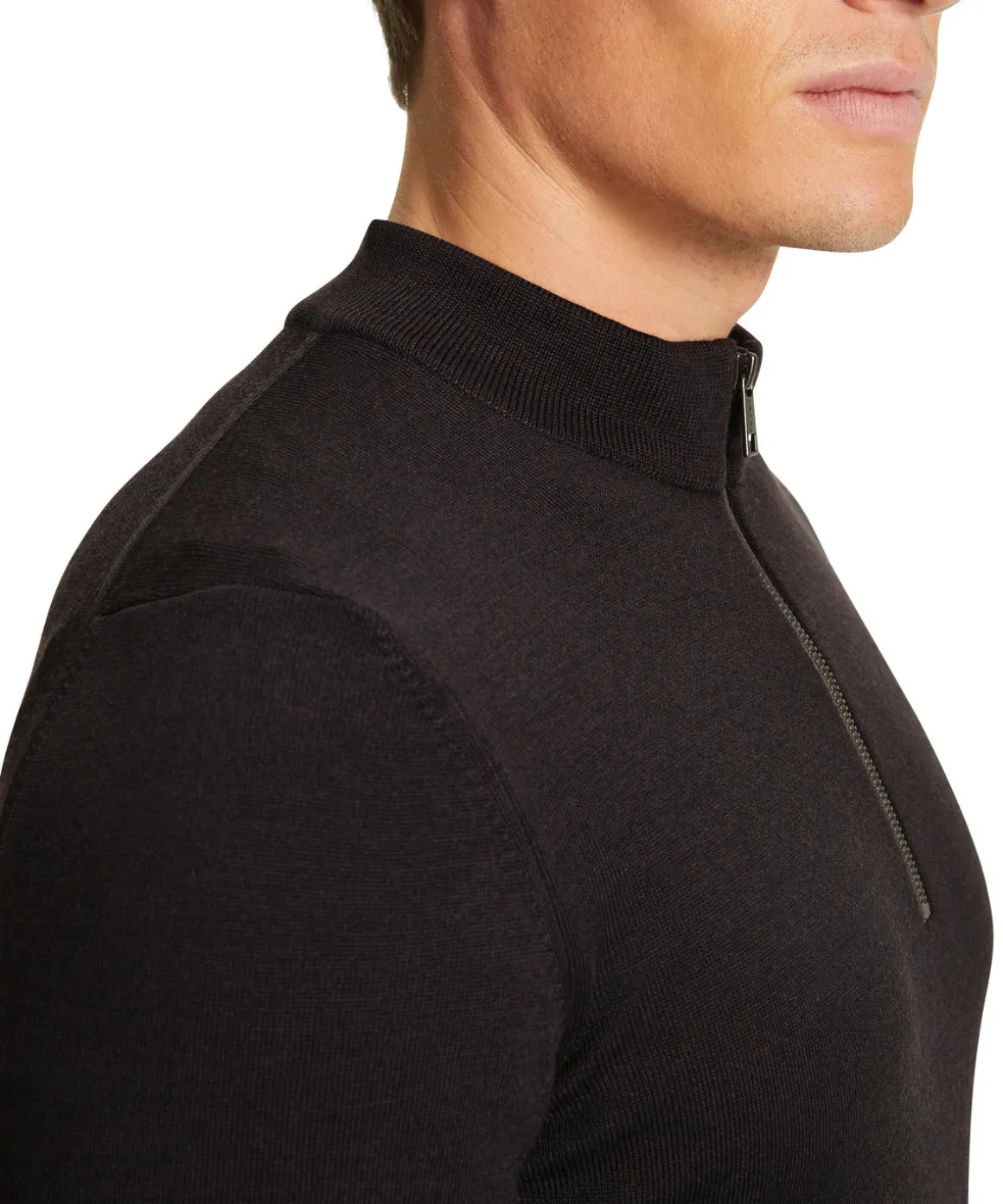 Herren Pullover Stehkragen