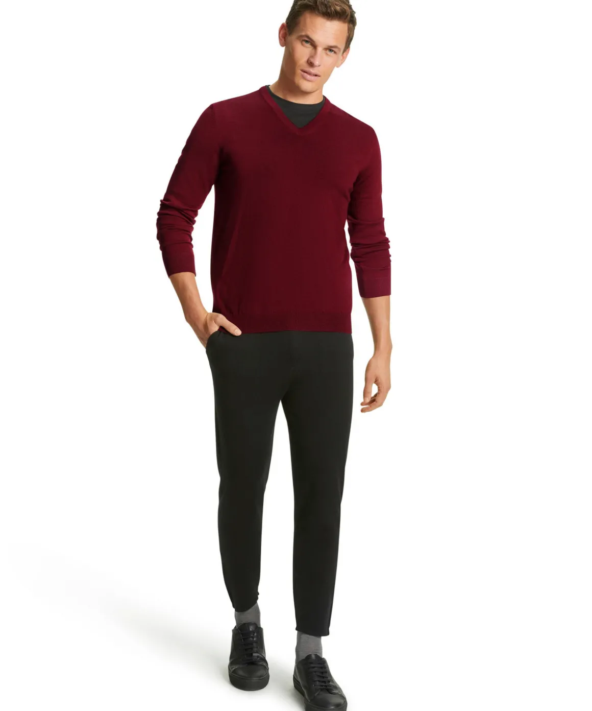 Herren Pullover V-Ausschnitt