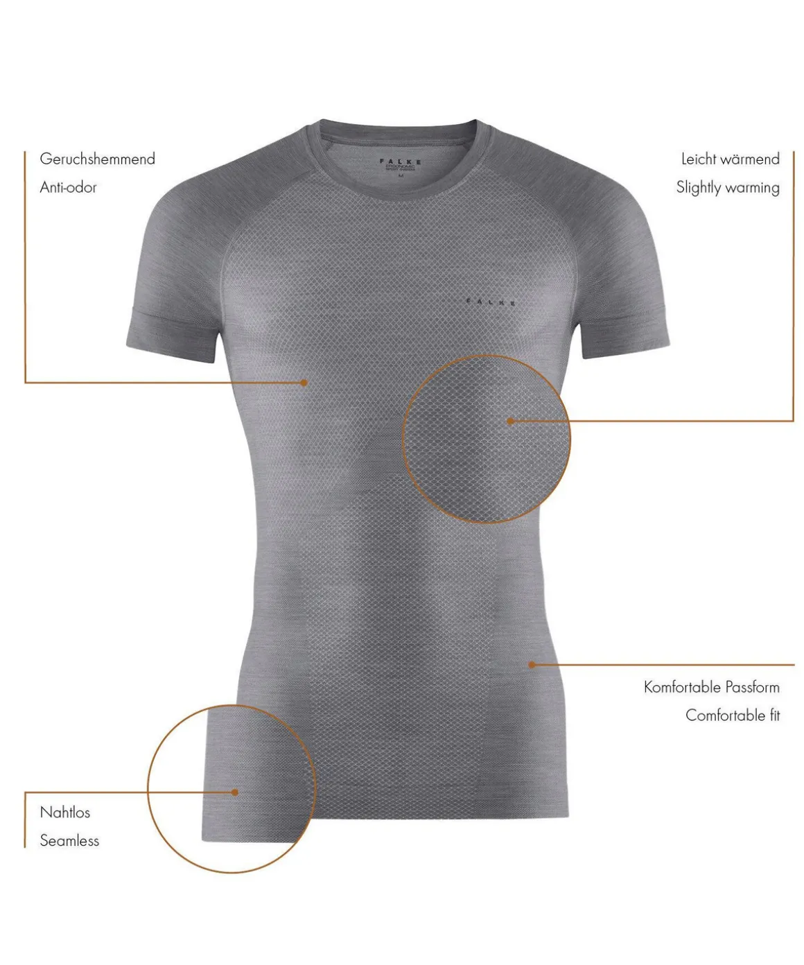 Herren T-Shirt Wool-Tech Light