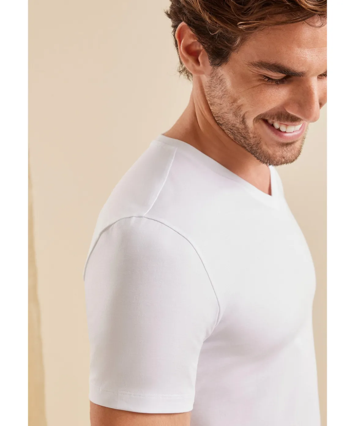 2-Pack Herren T-Shirt V-Ausschnitt Daily Comfort